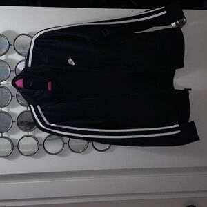 Nike Black and White Women's Track Jacket